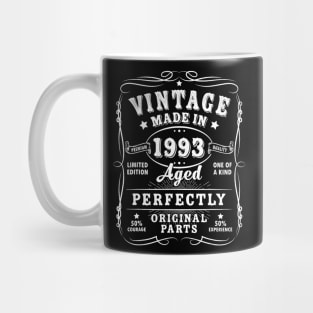 Vintage 30th Birthday Decorations Funny 1993 30 Birthday Mug